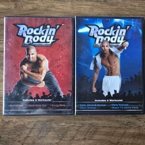 Lot of 2 Beachbody Shaun T's Rockin' Body 7 Workouts (DVD, 2008) CIB